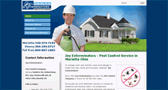 Desktop Screenshot of joyexterminating.com